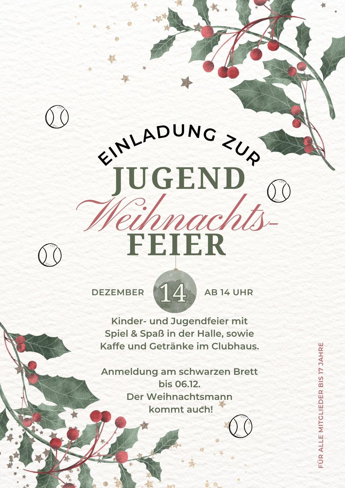 Jugendweihnachtsfeier 2025