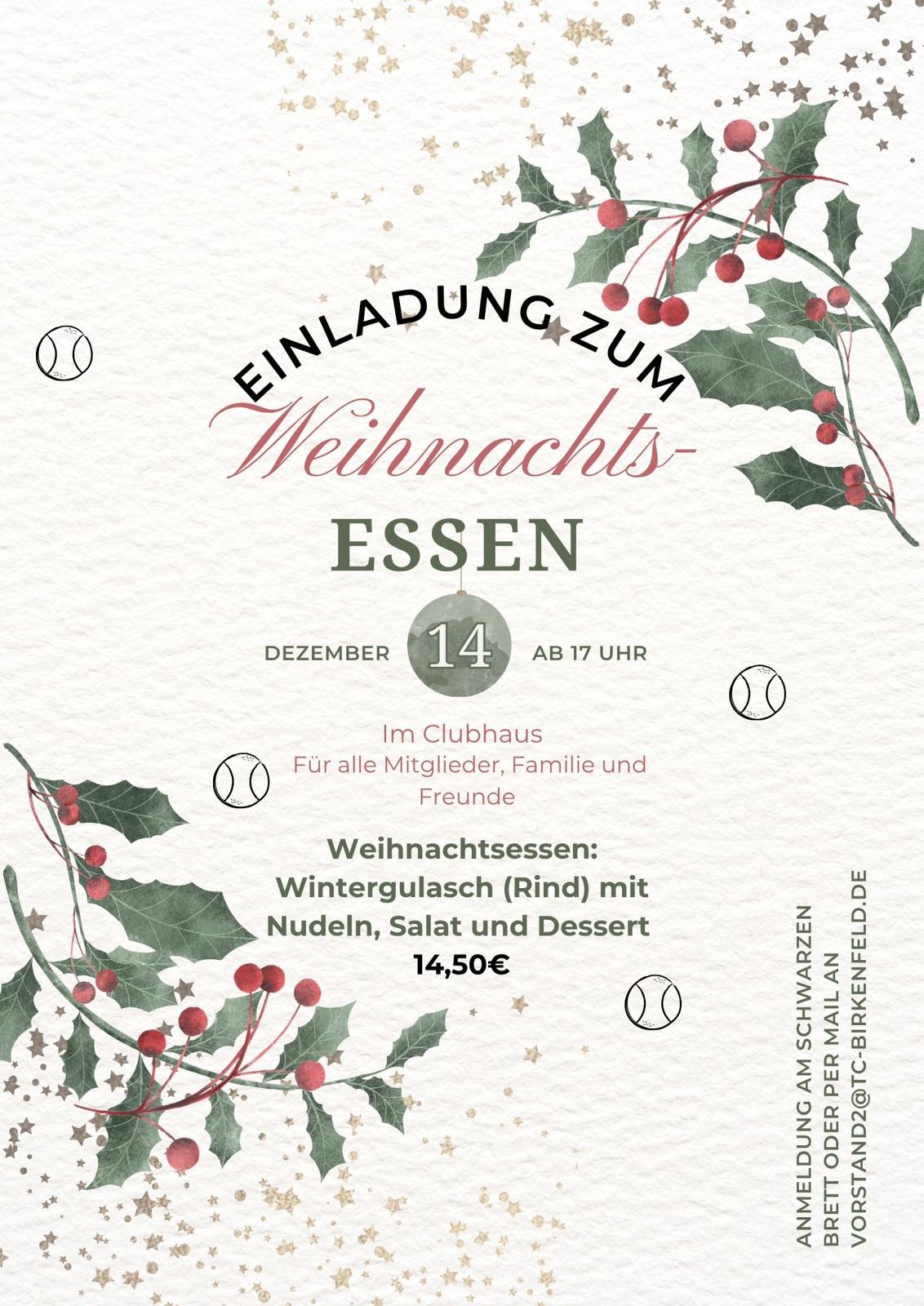 Weihnachtsessen 2025